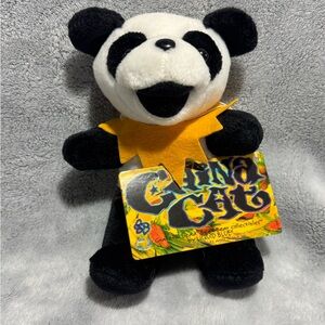GRATEFUL DEAD BEAN BEAR CHINA CAT PANDA LIQUID BLUE BEANIE BEAR PLUSH TOUR MERCH
